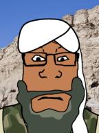al-qaeda arab ayman_al_zawahiri beard brown_skin closed_mouth clothes glasses grey_beard irl_background tagme_hat variant:markiplier_soyjak // 600x800 // 288.6KB