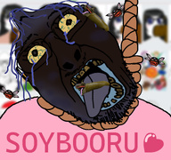 bbc bloodshot_eyes blue_hair blue_skin blue_tongue brown_troonjak bulging_eyes clothes crying dead jartybug jartyfly jimbo_(namefag) maggot meta:namefags meta:tagme nigger open_mouth penis rope rotten_teeth rotting slug soyjak suicide tongue trend:slopjak variant:bernd variant:soytan // 768x719 // 303.6KB