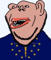 amerimutt black_sclera brown_skin clothes ear flag flag:Indiana hair indiana lips mutt open_mouth soyjak star_(symbol) state stubble subvariant:impish_amerimutt torch transparent_background united_states variant:impish_soyak_ears // 685x800 // 46.2KB