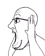 arm forehead_lines glasses hand hands_up looking_to_the_left nose open_mouth series:sidejaks side_profile stubble subvariant:ppp_side teeth template transparent_background variant:ppp // 1000x1233 // 54.7KB