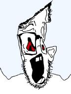 bloodshot_eyes ear glasses hair meta:not_a_fucking_duplicate open_mouth portrait soyjak stubble template transparent_background trend:slopjak variant:sloppy vectorized // 463x617 // 48.5KB