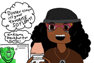 beanie black_eyes black_skin ear emerald emerald_(namefag) female glasses green_skin hair meta:namefags necklace neutral oh_my_god_she_is_so_attractive open_mouth sisa soy soyjak soylent soylent_(cacao) soylent_(creamy_chocolate) speech_bubble subvariant:soyniqua template text tongue variant:impish_soyak_ears variant:soytan white_background woman // 1074x716 // 281.4KB