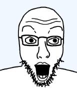 bald excited gape glasses lips looking_to_the_right raised_eyebrow smile stubble variant:lesoyface white_skin // 578x720 // 11.9KB