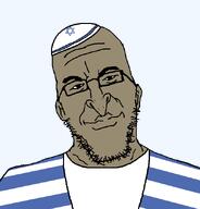 brown_skin clothes epstein hat jeffrey_epstein jewish_nose judaism jude kike kippah nose pedophile pursed_lips series:yehudyakim star_of_david tallit variant:epsteinjak // 616x642 // 12.8KB