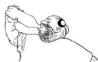 arm badlandschugs bottle clothes drinking ear hand headphones holding_bottle holding_object plastic_bottle soyjak stubble tshirt variant:unknown vein // 638x410 // 21.1KB