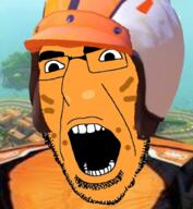 animal black_eyes cat jperm mario mario_kart mario_lol orange_skin shortcat variant:cobson whisker // 481x522 // 397.7KB