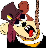 asexual bellepepper brown_hair clothes ear furry fursona hanging meta:nas open_mouth rat rope streamer suicide twitch variant:bernd // 897x936 // 185.9KB