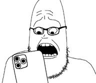 beard open_mouth phone scared shocked template variant:syndromejak // 584x506 // 4.8KB