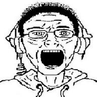 clothes dj glasses hair headphones historical history lore open_mouth proto-soyjak soyjak variant:unknown // 900x900 // 119.9KB