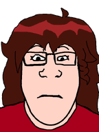 closed_mouth clothes dress female friday_night_funkin' girlfriend_(friday_night_funkin') glasses hair looking_at_you meta:op_took_a_selfie_of_xerself neutral red_hair subvariant:female_markiplier subvariant:neutralplier variant:markiplier_soyjak white_skin // 600x800 // 18.0KB