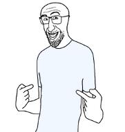 clothes eyebrows forehead_lines glasses nose pointing smile stubble teeth template transparent tshirt variant:anthony white_background // 800x850 // 13.8KB