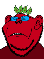 angry beetroot broot emoticon glasses leaf red_skin series:brootmoji stubble tear transparent_background variant:impish_soyak_ears 😡 // 598x800 // 22.4KB