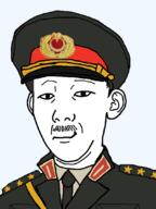 cap closed_mouth clothes collar_tabs ear hat military mustache necktie smile soyjak turkiye uniform variant:kuzjak // 810x1080 // 164.6KB