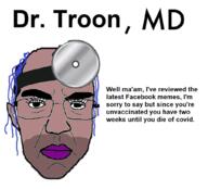 blue_hair brown_skin chud closed_mouth coronavirus_pandemic facebook hair lipstick makeup subvariant:chudjak_front text tranny vaccine variant:chudjak // 1024x929 // 323.4KB