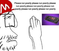 beard clothes console eyebrows glasses hat mario_hat portable_console praying steam_(platform) steam_deck super_mario variant:unknown wordswordswords // 828x715 // 274.6KB