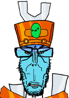 aliased angry blemish chest clock crash_bandicoot eyebrows glasses head helmet magnet metal metal_pipe neck nose ntrophy shiny stubble subvariant:euromutt teeth variant:markiplier_soyjak wrinkles // 594x840 // 29.7KB