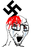 blood crying distorted nazism sad swastika variant:soyak // 385x590 // 93.7KB