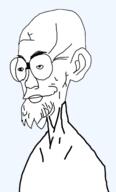 bald beard closed_mouth ear glasses lips template transparent_background variant:professorjak // 334x554 // 52.2KB
