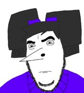 closed_mouth clothes hair large_nose lilith_(prizm) neutral prizm_(music_project) soyjak stubble tourneyfag variant:cobson // 721x789 // 76.7KB