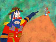 anthro clothes fox furry glove hat mr_glaube overalls pointing ranger red_fur red_shirt uniform variant:sidjak variant:two_pointing_soyjaks vinluv // 2732x2048 // 9.1MB