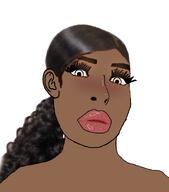 closed_mouth female makeup nigger subvariant:female_cobson variant:cobson // 962x1094 // 353.1KB