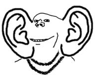 big_ears double_chin ear soyjak stubble variant:impish_soyak_ears white_teeth wholesome // 710x561 // 54.2KB