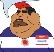 argentina brown_skin central_intelligence_agency confederacion_argentina flag:argentina glasses isaacar8_(user) latino latinx mazorca meta:namefags speech_bubble speech_bubble_empty sun sunglasses variant:meximutt // 888x849 // 81.9KB