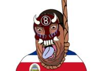 8ball96 8ball9615 brown_skin clothes costa_rica crying fat flag flag:costa_rica hair hanging mask mexico mustache rope sal_vulcano shadow soyjak subvariant:hornyson tongue tshirt variant:cobson // 1464x1068 // 478.8KB