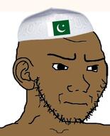 brown_skin closed_mouth country crescent ear flag pakistan stubble subvariant:soyak_(irritated) taqiyah variant:soyak // 346x429 // 27.3KB