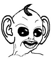 baby deformed ear hair large_ear oh_my_god_she_is_so_attractive smile soyjak subvariant:charlie variant:chudjak // 750x858 // 175.0KB