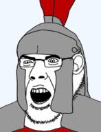 armor ear glasses helmet military narge open_mouth roman roman_legionary_helmet stubble subvariant:narge teeth variant:cobson // 195x255 // 28.6KB