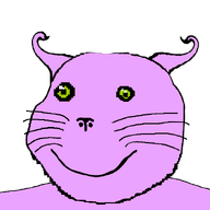 animal cat distorted ear green_eyes pink_skin pinkstew_(user) subvariant:massjak subvariant:massmeowjak swirl variant:gapejak // 600x600 // 38.1KB