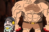 2soyjaks baby belt blood chest_hair clothes crying hat lava microphone muscular_male pacifier pushup rock saxton_hale scout_(tf2) series:iswearimgoingto shading shadow shirtless shorts soytopia subvariant:babyjak subvariant:wholesome_soyjak team_fortress_2 trend:babyjak variant:gapejak variant:impish_soyak_ears vein // 872x578 // 118.4KB