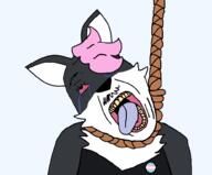ack ackjak black_fur dead hanging lady_lunanova pedo_mustache pink_hair tranny transgender_flag troon variant:bernd // 1000x830 // 83.9KB