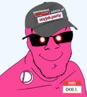 clothes doll_(user) hat ominous pink_skin smile variant:feraljak // 818x910 // 299.1KB