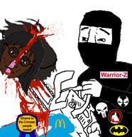 2soyjaks ack alternate award balaclava batman batman_(series) blood chainsaw crimea crimean_tatar god_of_war gore holding_chainsaw holding_object islam kratos larp mask muslims pig punisher punisher_face smile smirk smug spawn the_punisher twinkjak variant:chudjak warrior-z_(user) // 562x579 // 243.3KB