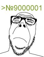 9000001 closed_mouth get glasses its_over its_over_9000 soyjak stubble text variant:dubbbzjak // 350x450 // 5.3KB