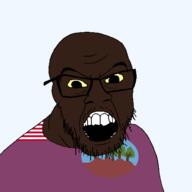 black_skin bomi_county county flag:bomi_county flag:liberia forest glasses hair liberia open_mouth soyjak stubble transparent transparent_background tree variant:feraljak // 1500x1500 // 53.1KB