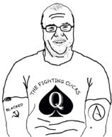 atheism balding bbc communism glasses grin hammer_and_sickle queen_of_spades soyjak stubble variant:unknown // 746x904 // 73.4KB