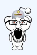 clothes full_body hat open_bsd open_mouth reddit snoo soyjak stubble transparent_background variant:markiplier_soyjak // 1335x1987 // 592.5KB