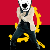 angola angry animated country dance flag full_body gangnam_style gear glasses irl knife machete open_mouth soyjak stubble variant:cobson // 300x460 // 499.6KB