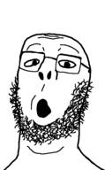 adams_apple beard fallenchungus glasses long_neck neckbeard open_mouth soyjak // 398x600 // 5.6KB