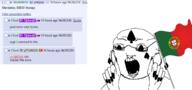 bbc brenton_tarrant dick earring glasses hand open_mouth politics portugal slut soyjak spade stubble tattoo variant:roundjak whore woman // 980x457 // 76.4KB