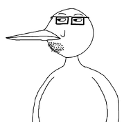 beak bird birdjak eyebrows fat glasses kiwi mutt stubble variant:unknown // 888x818 // 12.0KB