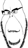 biting_lip closed_mouth distorted soyjak stubble subvariant:hornyson variant:cobson // 587x1000 // 62.9KB