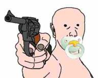 baby hand holding_gun holding_object low_quality pacifier small_eyes subvariant:kuzjak_gun variant:kuzjak // 362x288 // 87.2KB
