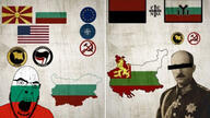 angry antifa boris_iii bulgaria christian_cross christianity communism country cross crucifix eastern_orthodox eu european_union flag flag:bulgaria flag:north_macedonia flag:united_states glasses hammer_and_sickle icxcnika nato north_atlantic_treaty_organisation_treaty_organisation north_macedonia open_mouth orthodox orthodoxy soyjak stubble variant:cobson // 1920x1080 // 375.1KB