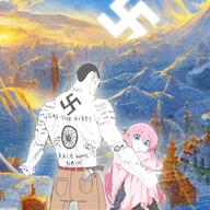 anime_girl bocchi_the_rock buff chud hitori_gotoh hyperborea muscles nazism subvariant:muscular_chud swastika variant:chudjak waifu // 2048x2048 // 4.9MB
