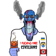 2soyjaks angry arm azov_battalion blood bloodshot_eyes blue_skin bomb calm clothes crying dead deformed dynamite ear flag flag:nazi_germany flag:ukraine full_body fume glasses hair hand hanging i_hate leg mustache ogre_ears open_mouth purple_hair rope russia russo_ukrainian_war seethe seething smile smoke soyjak stubble suicide swastika text tongue tranny ukraine variant:bernd variant:gapejak variant:markiplier_soyjak vein yellow_teeth // 1439x1439 // 270.4KB