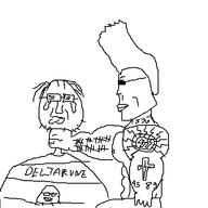 beard blacksun buff christianity chud cross crying deltarune glasses long_hair meta:not_oc muscles muscular_male oekaki schwarze_sonne sonnenrad soyjak strangling subvariant:muscular_chud sunglasses tattoo tear tongue tranny trend:aryan troon variant:bernd variant:unknown video_game // 480x480 // 16.0KB